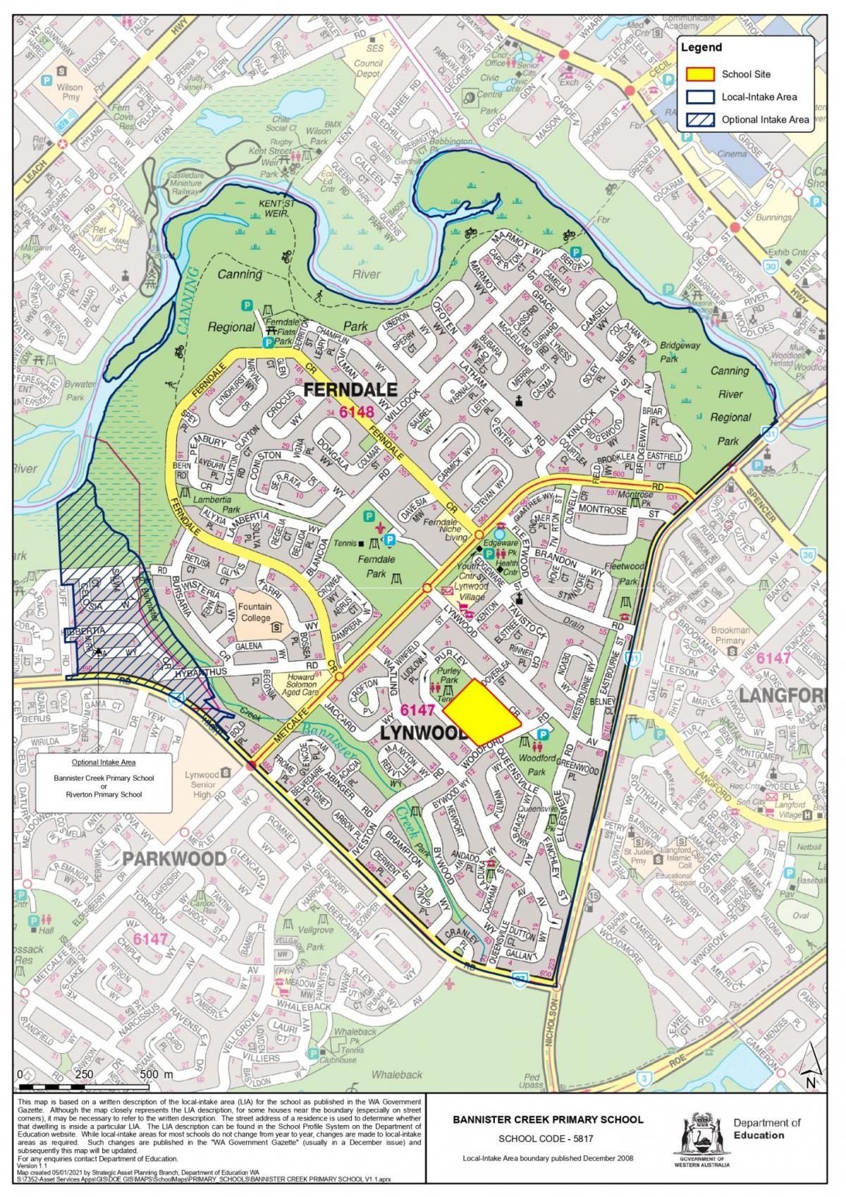 Bannister Creek Intake Map